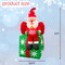 GOOSH 6FT Santa on Gift Box Inflatable with LED Lights for Outdoor Christmas Décor